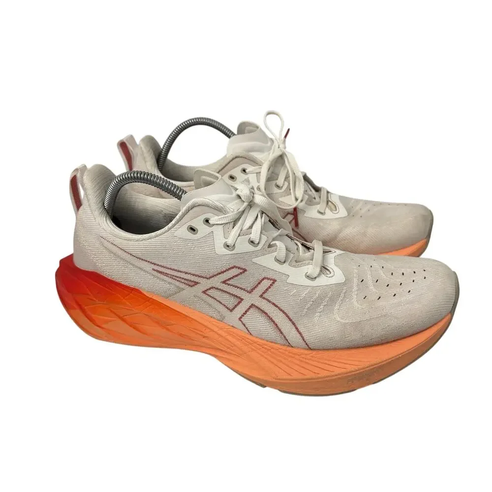 ASICS Novablast 4 Shoes Mens Size 11.5 Running Sneakers  White Moonrockp